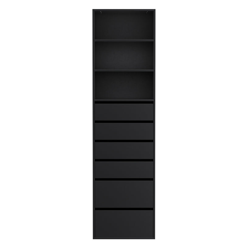 Artiss 6 Chest of Drawers Tallboy Cabinet Black
