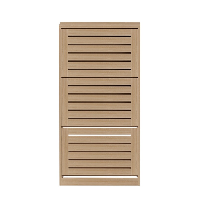 Artiss Shoe Cabinet Storage Drawer 45 Pairs Pine