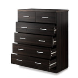 Artiss 6 Chest of Drawers - ANDES Walnut