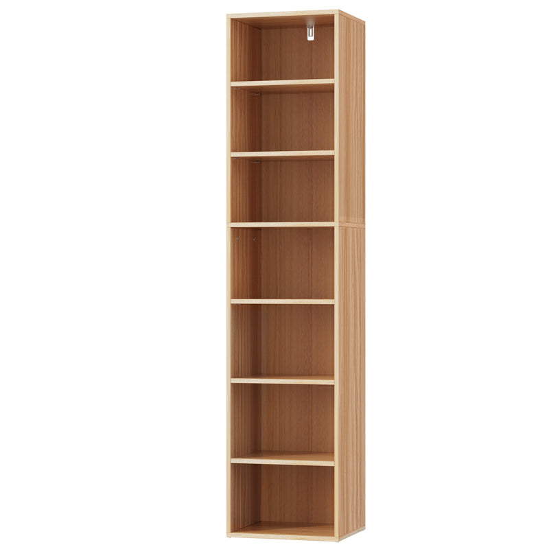 Artiss Bookshelf 7 Tiers MILO Pine