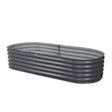 Green Fingers Garden Bed 160X80X42cm Oval Planter Box Raised Container