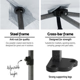 Instahut Gazebo Pop Up Marquee 3x3 Folding Tent Wedding Gazebos 500D White