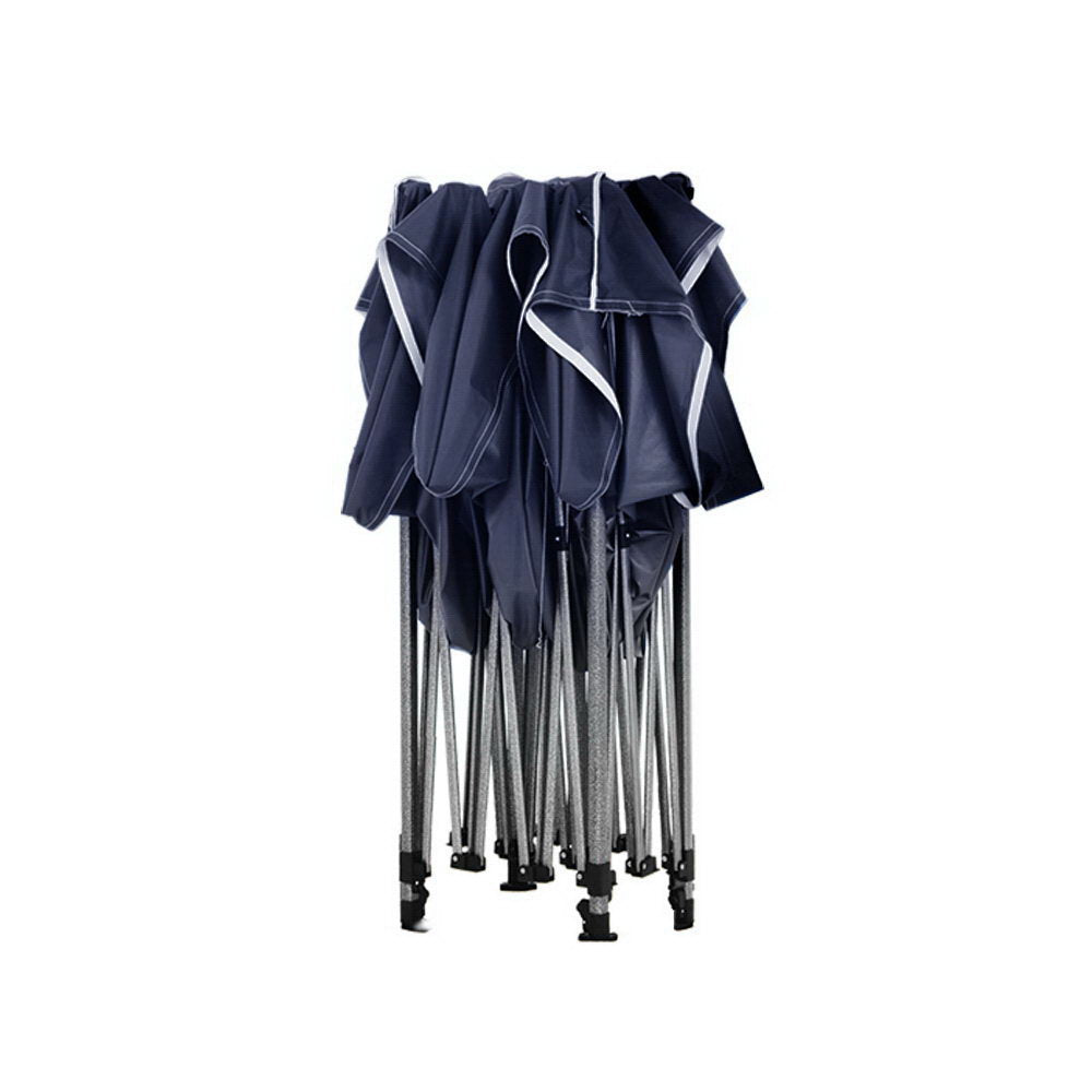 Instahut Gazebo Pop Up Marquee 3x6 Folding Tent Gazebos Camping 500D Oxford Navy