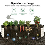 Raised Garden Bed 2 Pack Galvanised Planter Box Rust Resistant 120x60x30cm White
