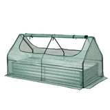Raised Garden Bed with Greenhouse 3 in 1 Galvanised Planter Box Kit