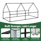 3 in 1 Raised Garden Bed with Greenhouse Galvanised Planter Box Kit