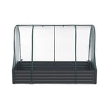 Raised Garden Bed with Mesh Netting Galvanised Planter Box Bird Proof 180x90x120cm