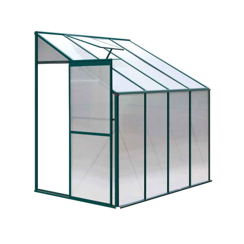 Greenfingers Greenhouse Aluminium Green House Garden Polycarbonate 2.52x1.27M