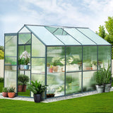 Greenfingers Aluminum Greenhouse Green House Garden Shed Polycarbonate 2.52x1.9M