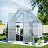 Greenhouse | Aluminium Polycarbonate Garden Storage Shed | 3.1Mx1.9Mx2.0M | Greenfingers