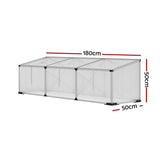 Greenfingers Aluminium Greenhouse 180x50x50 cm Green House Polycarbonate Garden