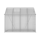 Greenfingers Greenhouse 2.42x2.5x2.26M Aluminium Double Doors Green House Garden Shed