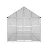 Greenfingers Greenhouse 6.03x2.44x2.68M Double Doors Aluminium Green House Garden Shed