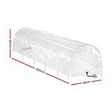 Portable Mini Greenhouse | 300x45x30cm | Tunnel | Clear PVC Steel Frame