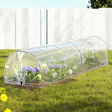 Portable Mini Greenhouse | 300x45x30cm | Tunnel | Clear PVC Steel Frame