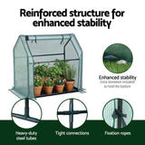 Mini Greenhouse | 91x46x84cm | Steel Frame with PE Cover | Outdoor Shelter