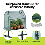 Mini Greenhouse | 91x46x84cm | Steel Frame with PE Cover | Outdoor Shelter