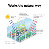 Mini Greenhouse | 91x46x84cm | Steel Frame with PE Cover | Outdoor Shelter