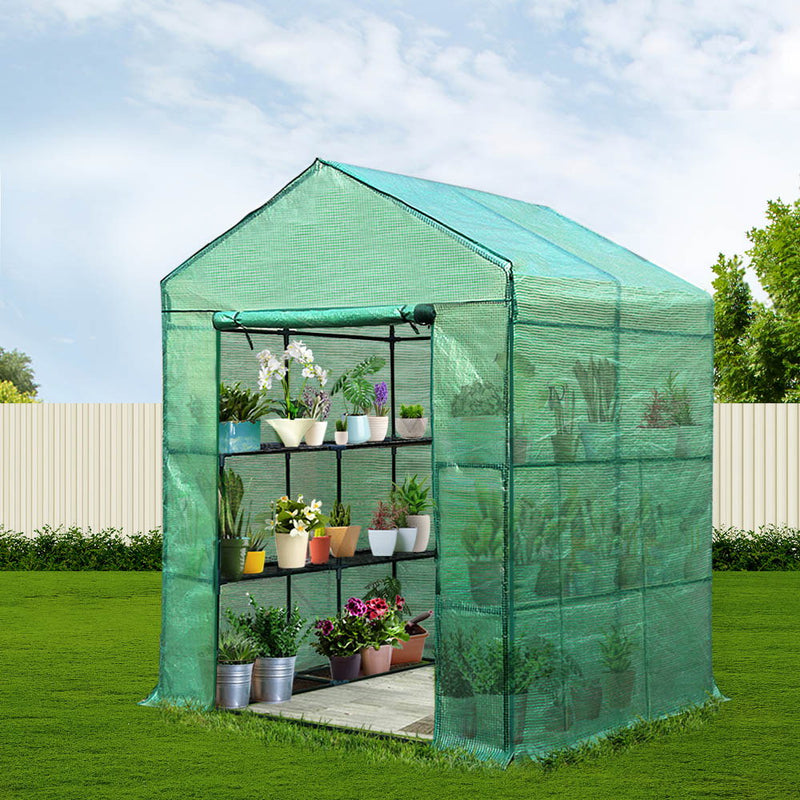 Greenfingers Greenhouse Green House Tunnel 2MX1.55M Garden Shed Storage Plant