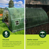 Greenfingers Greenhouse Walk in Green House Tunnel Plant Flower Garden Shed 6X4M