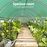 Greenhouse | Walk In Tunnel | Garden Shed Dome | 9x3x2M | Greenfngers