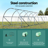 Greenhouse | Walk In Tunnel | Garden Shed Dome | 9x3x2M | Greenfngers
