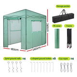Greenhouse | 180x240x240cm | Steel Frame with PE Cover