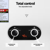 Devanti Portable Gas Water Heater LPG-powered System White With Pump