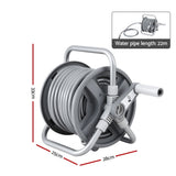20m Heavy Duty Retractable Garden Hose Reel with Auto Rewind -  1/2"