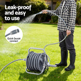 20m Heavy Duty Retractable Garden Hose Reel with Auto Rewind -  1/2"