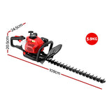 25.4CC Petrol Hedge Trimmer | 24" Dual Blade | Tree Grass | Giantz