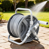 Heavy Duty Retractable Garden Hose Reel with Auto Rewind