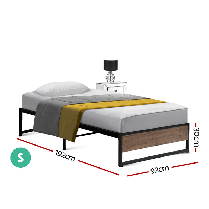 Artiss Bed Frame Metal Bed Frame Bed Base OSLO - Single