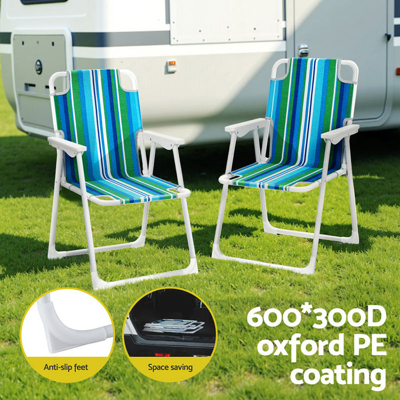 Gardeon Outdoor Chairs Folding Camping Chair Steel Portable Patio Furniture