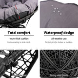 Papasan Chair | Outdoor Chairs | Gardeon brand | Black