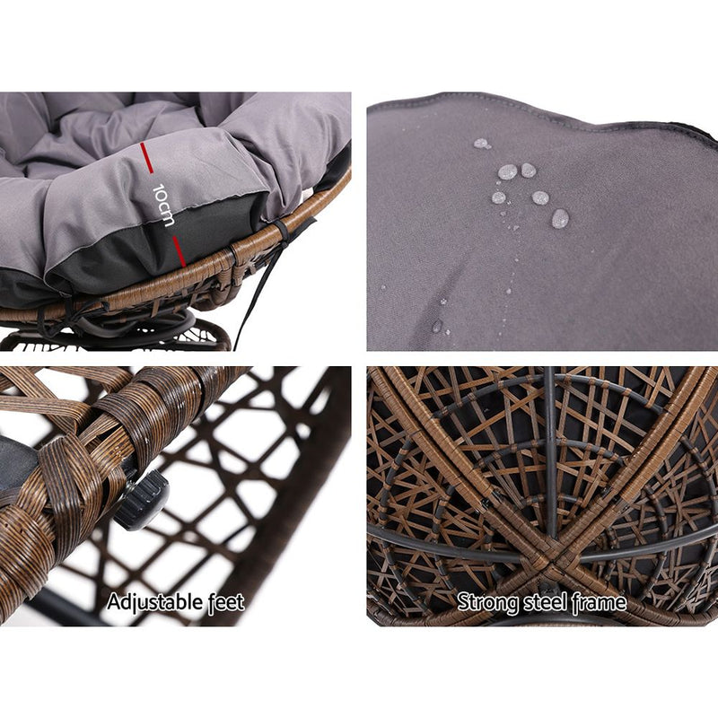 Papasan Chair | Outdoor Chairs | Gardeon brand| Brown