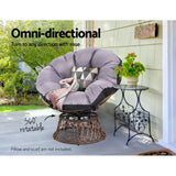 Papasan Chair | Outdoor Chairs | Gardeon brand| Brown