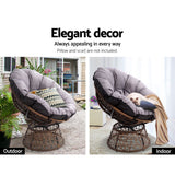 Papasan Chair | Outdoor Chairs | Gardeon brand| Brown
