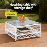 4 Seater Outdoor Sofa Set 5PCS Table Chair Set Garden Patio Furniture