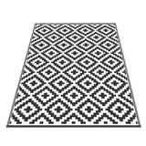 Gardeon Outdoor Rugs 120x180cm Large Carpet Reversible Area Mat PP Dual-Sided Patio Rug Cross