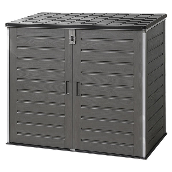 Gardeon Outdoor Storage Box 1170L Container Lockable Cabinet Tool Organizer Shed Grey
