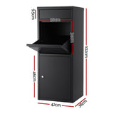 Gardeon Parcel Letterbox Drop Box Package Mailbox Black