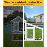 i.Pet Chicken Coop Rabbit Hutch 150cm x 60cm x 93cm Large Chicken Coop House Run Cage Wooden