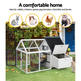 i.Pet Chicken Coop Rabbit Hutch 166cm x 120cm x 112cm Large Chicken Coop House Run Cage Wooden