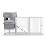 i.Pet Chicken Coop Rabbit Hutch Extra Large Wooden Run Bunny Cage Poultry House Outdoor
