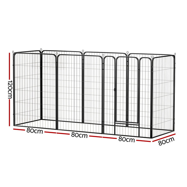 i.Pet Pet Dog Playpen 48" Enclosure 8 Panel Cage Kennel Puppy Fence Play Pen