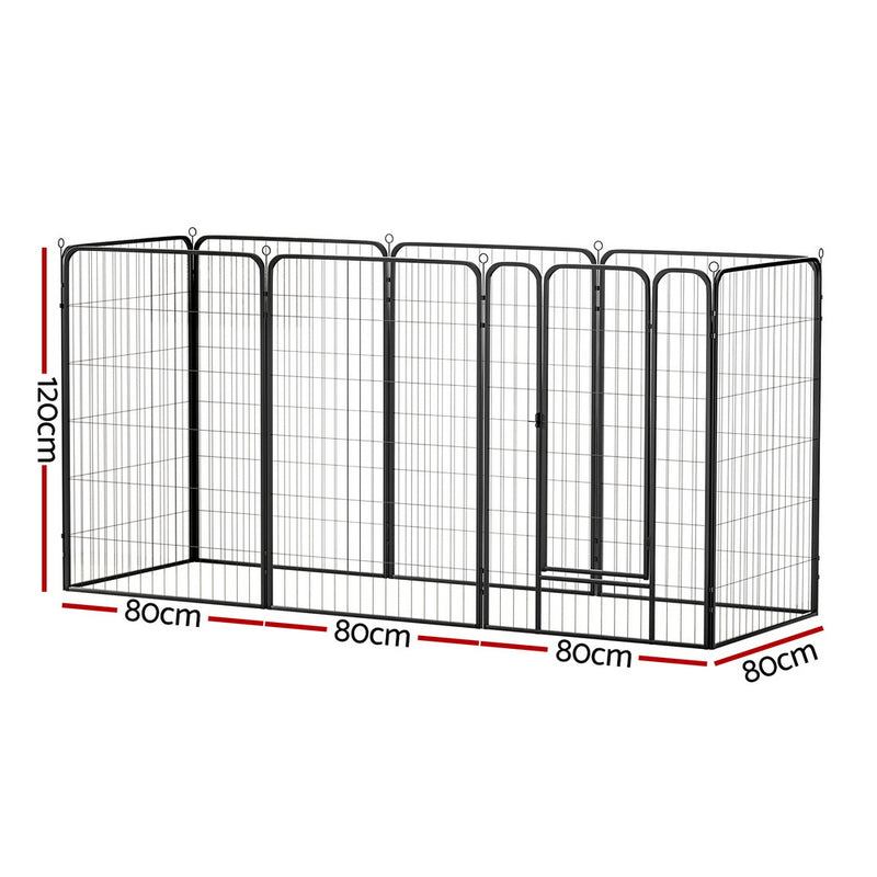 i.Pet Pet Dog Playpen 48" Enclosure 8 Panel Cage Kennel Puppy Fence Play Pen