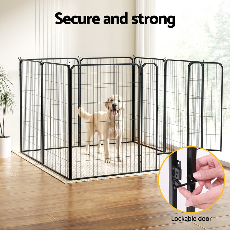 i.Pet Pet Dog Playpen 48" Enclosure 8 Panel Cage Kennel Puppy Fence Play Pen