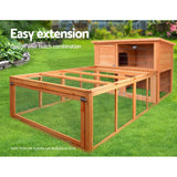 i.Pet Chicken Coop Rabbit Hutch 180cm Extra Large Wooden Chicken House Run XL Hen Cage