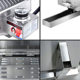 Grillz Portable Gas BBQ Grill with Double Sided Plate